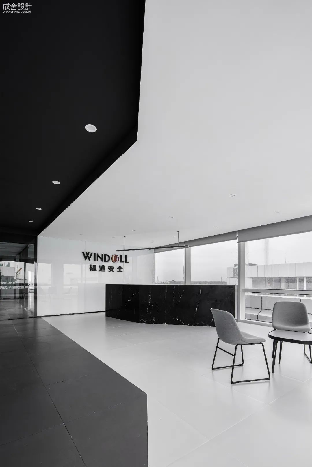 前台-上海办公楼室内装修 前台-上海办公楼室内装修