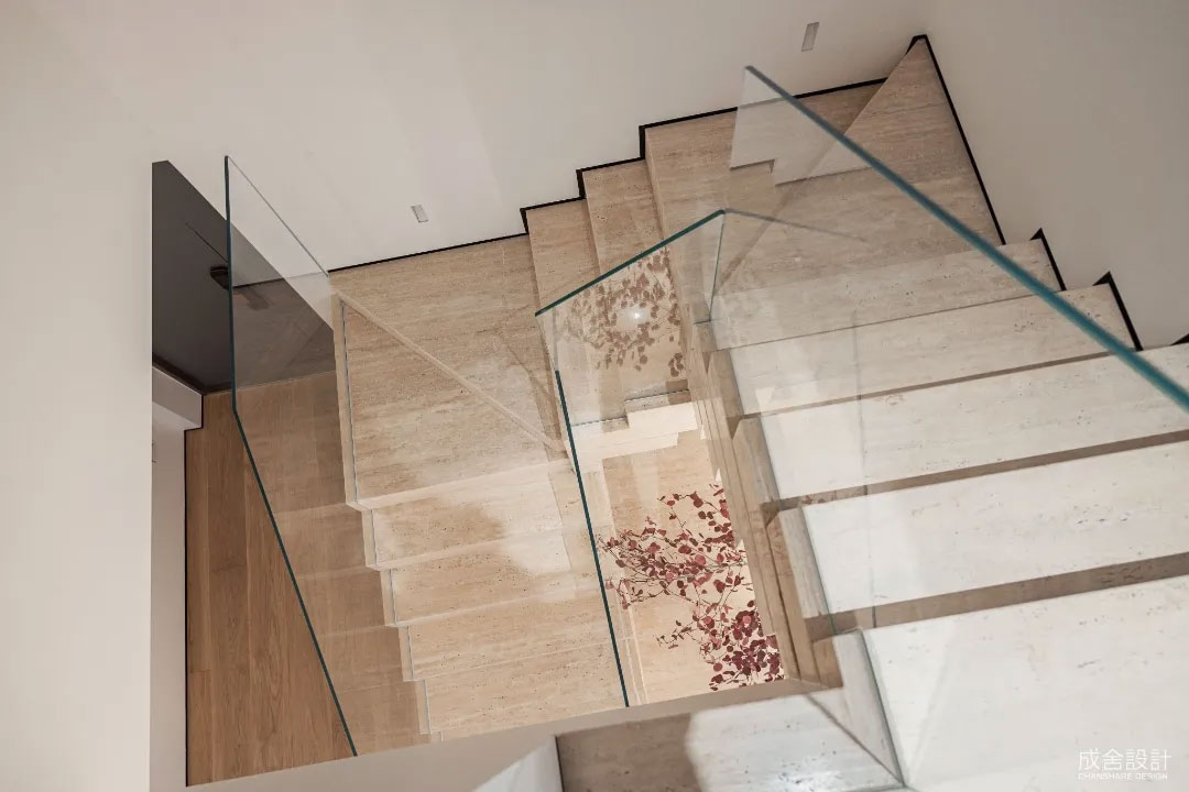 楼梯设计-常州别墅中式装修