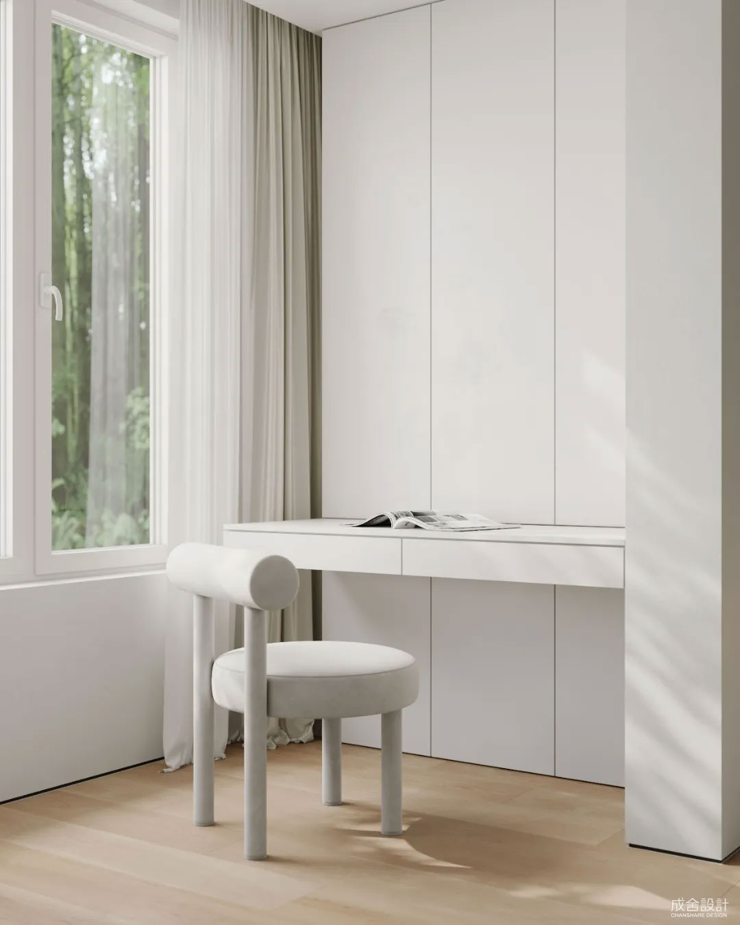 小书桌-常州别墅中式装修