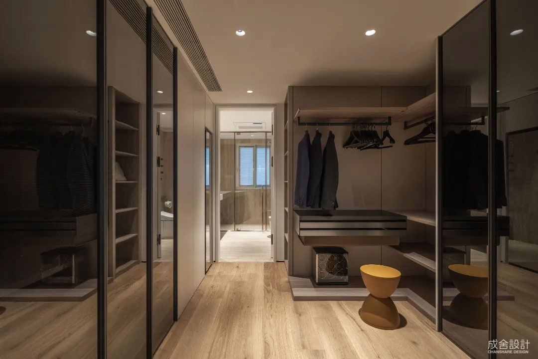 衣帽间-常州别墅中式装修