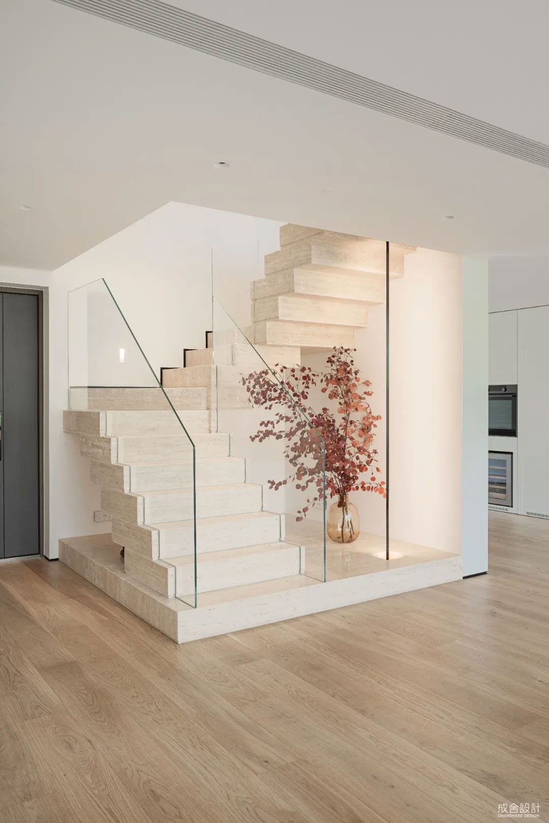 楼梯间-常州别墅中式装修