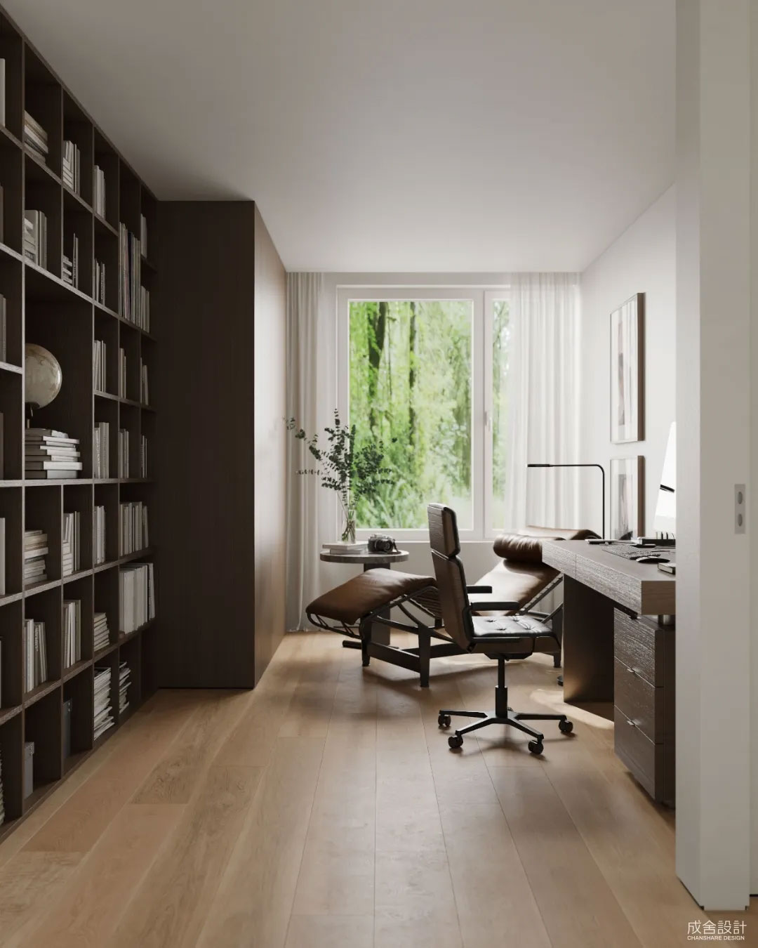 书房-常州别墅中式装修