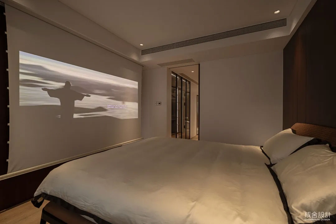 投影-常州别墅中式装修