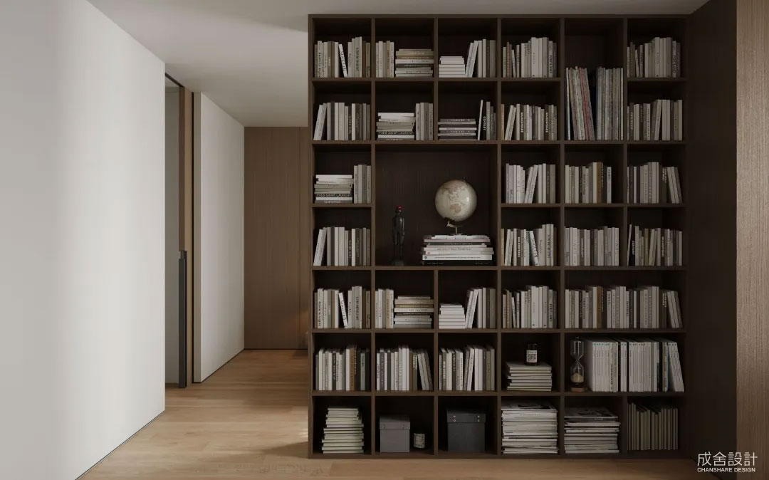 书柜-常州别墅中式装修