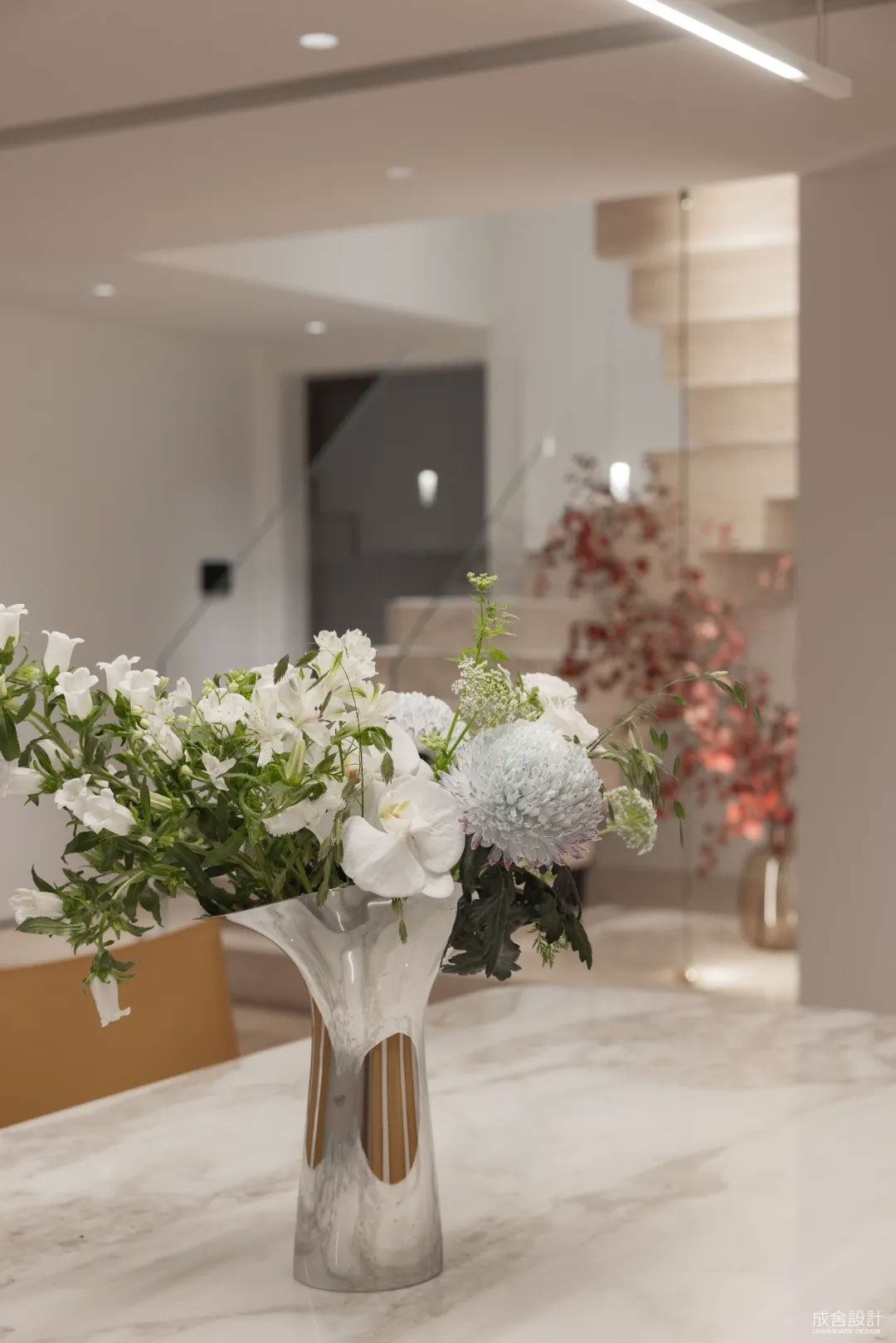 灯光装饰-常州别墅中式装修